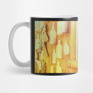 Yellow Bottles Hanging on a Wall Mug